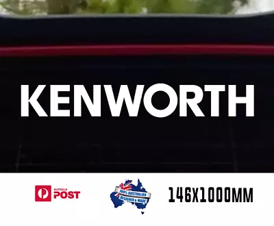 Kenworth Truck Windshield Windscreen Banner Sticker Decal 1000mm WHITE • $35