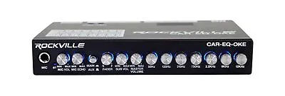 Rockville CAR-EQ-Oke Car Audio 7 Band Equalizer W Bluetooth + Mic Input Karaoke • $65.99