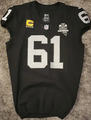 Rodney Hudson Game Issued And Signed INAUGURAL Las Vegas Raiders Jersey Oakland • $950