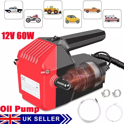 Electric Car Diesel Engine Oil Change Transfer Extractor Suction Syphon Pump 12V • £12.99