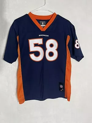 Von Miller NFL Team Apparel Jersey Youth Size Large Orange NFL Players #58 • $17.99