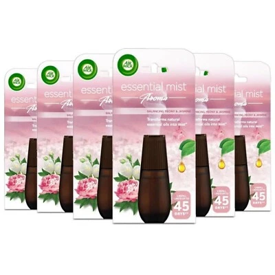 £17.38 • Buy 6 X Air Wick Essential Mist Refill Peony & Jasmine For Mist Diffuser 20ml
