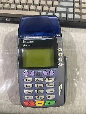 Verifone Omni 3750 POS Credit Card Terminal Chip Reader SOLD AS IS *POWERS ON • $12.50
