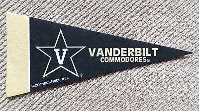 Lot Of 1 - Felt Collegiate Pennant 4  X 9  Vanderbilt Commodores • $2.99