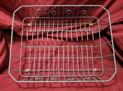 ✨️VTG Rubbermaid Country Blue Coated Wire Dish Rack Drainer 17 X13 X5  MCM  • $42