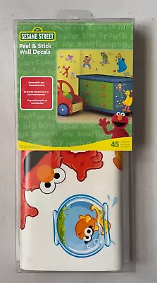 Sesame Street Peel & Stick Vinyl Wall Decals Elmo Oscar Cookie Monster Big Bird • $20