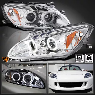 Fits 2004-2009 Honda S2000 AP2 LED Halo Projector Headlights Left+Right 04-09 • $166.38