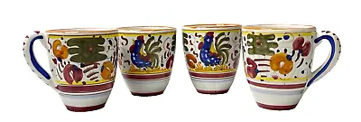 Vintage Ceramica Nova Deruta Italian Pottery Rooster Coffee Mug Hand Painted 4X • $78