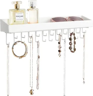 JackCubeDesign Hanging Jewellery Organiser Necklace Hanger Bracelet Wall Holder • £29.99