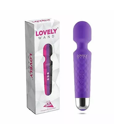 Lovely Wand Massager Wireless Handheld Personal Body Therapeutic Massager With 8 • £7.99