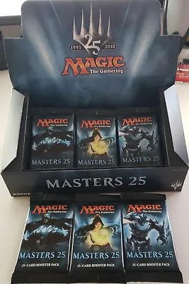 3 (three) X Magic The Gathering Modern Masters 25 Sealed Booster Packs • $39.74