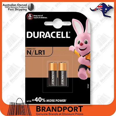 2x Duracell N MN91 LR1 E90 1.5V Alkaline Battery Genuine ✅EXP.2028✅AU Stock✅ • $9.99