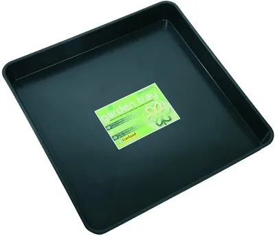 Square Garland Garden Tray For Planting / Greenhouses - 59 X 59 X 7cm  - Black • £14.41