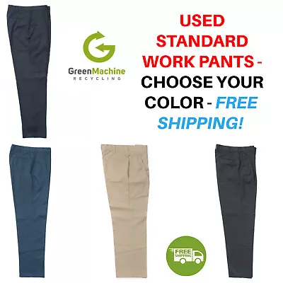 Used Uniform Work Pants Cintas Redkap Unifirst G&K Dickies Etc FREE SHIP • $14.99