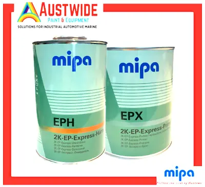 2K Epoxy Primer Kit Mipa EPX / EPH 1:1 Ratio  Automotive Paint 2 Litre Kit • $85.50