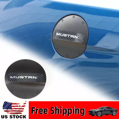 Car Rear Door Fuel Tank Gas Oil Cover Cap Accessories For Ford Mustang 2015-2018 • $24.98