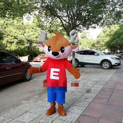 Halloween Elk Mascot Costume Suit Cosplay Party Dress Outfit Carnival Xmas Adult • $375.55