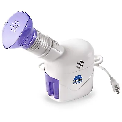 MABIS Personal Steam Inhaler Vaporizer With Aromatherapy Diffuser Purple And W • $38.72