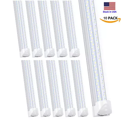 8 FT LED Shop Light Fixture T8 Linkable Bulb Lights 8' Fluorescent Light Fixture • $159.59