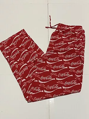 Coca Cola Authentic Merchandise Light Flannel Sleep Lounge Pants Men's 32 X 34 • $19