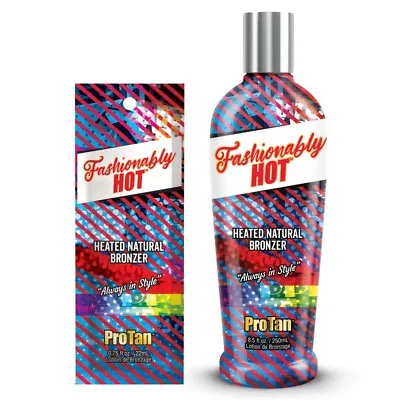 £18.99 • Buy Pro Tan Fashionably Hot Heated Natural Bronzer Tingle Sunbed Tanning Lotion