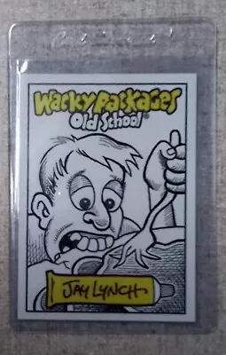 Wacky Packages 2009 OS 1 Sketch Card HUNGRY JERK Signed By Jay Lynch • $45