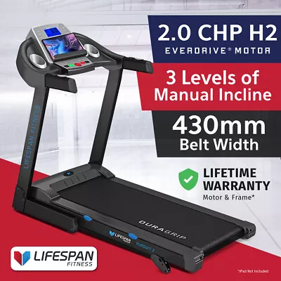 Lifespan Fitness PURSUIT2 New Electric Treadmill Quiet EverDrive Motor FitLink • $835.45