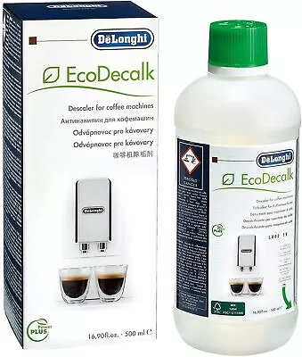 $34.99 • Buy DeLonghi EcoDecalk, Natural Descaler For Coffee Machines 500ML Genuine