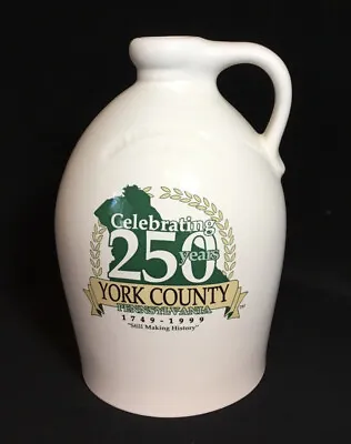 Vintage 1999 Pfaltzgraff 250 Year Stoneware Celebration York County PA Jug 8.5” • $24.95