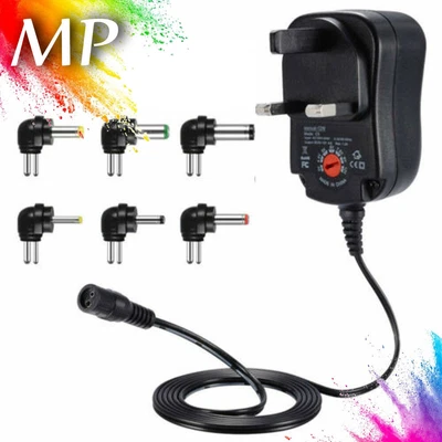 £10.98 • Buy Universal AC/DC Power Supply Adapter Plug Charger Adaptor 3v 4.5v 6v 7.5v 9v 12V