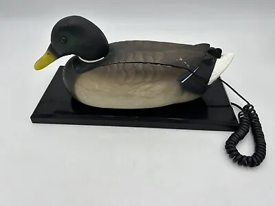 Vintage Mallard Duck Decoy Specialty Phones Rubber & Plastic 1970s Telephone • $125