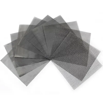 Stainless Steel Woven Wire Mesh Filter Grading 15cm Sheet Silk To Heavy Gauze    • £2.99