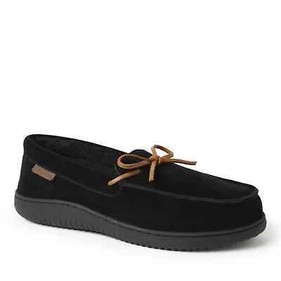 Dearfoams Men's Westboro Genuine Suede Energy Return Moccasin Slippers • $60