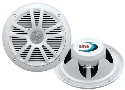 2) New Boss Audio MR6W 6.5  180W Dual Cone Marine/Boat Speakers Stereo- White • $37.29