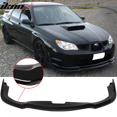 Fits 06-07 Subaru Impreza WRX STI CS2 Front Bumper Lip Painted Gloss Black - PP • $85.99