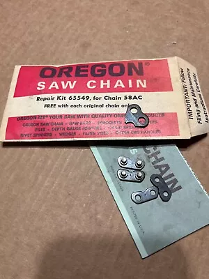 NOS Oregon Chain Repair Kit 65549 58ac Vintage CHAINSAW $1 Auctions Saw Parts • $1.50