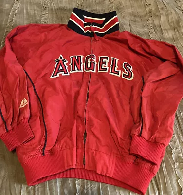 LOS ANGELES Anaheim ANGELS Baseball MAJESTIC Dugout Style Youth MEDIUM Jacket • $34.99