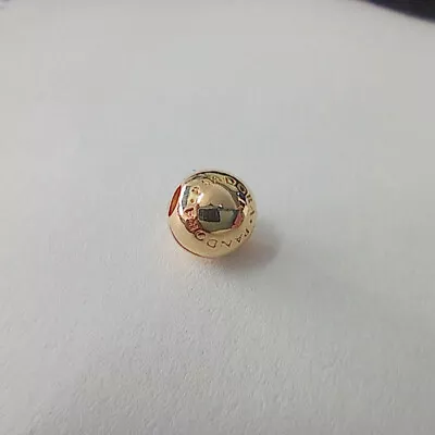  Pandora Gold Shine Logo Opening Ball Clip 925 Ale Charm  • £21