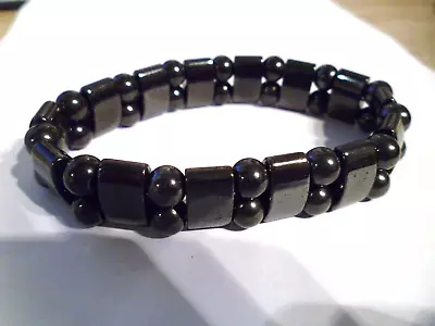 New..magnetic Hematite Bead Expandable Bracelet....health Properties! • £2.75