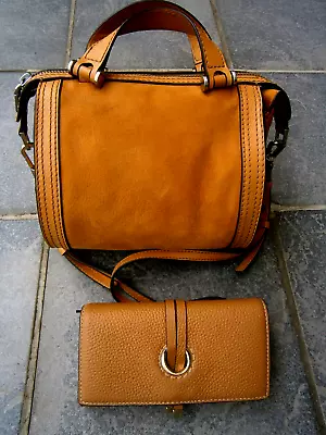 2 Fossil Crossbody/hand Cow Hide Leather/piel Bag &  Oroton Leather Wallet. • $99.99