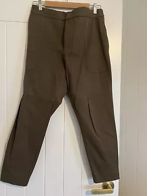 Bassike Twill Utility Crop Pant Khaki Sz 2 • $175