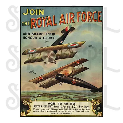 £3.95 • Buy Royal Air Force Retro Replica Vintage Style Metal Tin Sign/plaque HOME Decor