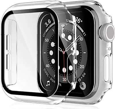 £3.95 • Buy For Apple Watch Series 3/4/5/6/7/SE/8 Case Tempered Glass Screen Protector Cover