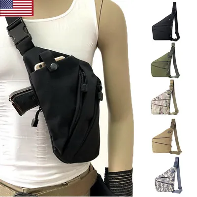 Men Sling Bag Crossbody Chest Shoulder Personal Pocket Bag Anti Theft Travel Bag • $11.99