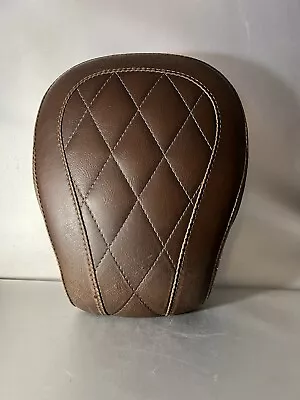 Mustang Brown Leather Harley Davidson Honda Motorcycle Seat Back 1001346 • $9.99