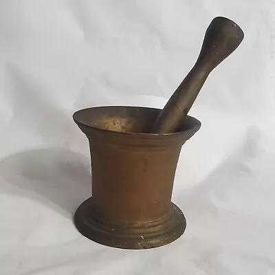 Mortar And Pestle Cast Iron Apothecary Collectible Pharmacy Memorabilia • $225