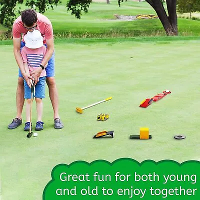 Wooden Kids Golf Set Quality Crazy Golf And Garden Mini Golf Set Wood Best New • £59.99