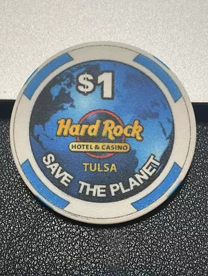 (((new))) $1 Hard Rock Casino Chip Poker Chip Tulsa Oklahoma Gambling Token • £3.79