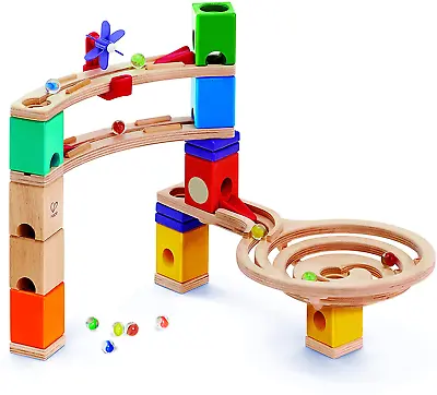 Hape Quadrilla Race To The Finish Marble Run Blocks Multicolor • $40.17