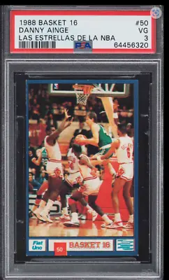 1988 Michael Jordan V. Danny Ainge # 50 Basket 16 PSA 3 VG • $550